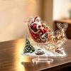 Santa Claus Reindeer 2D Flat Acrylic Home Bedroom Desktop Decoration Ornament Standing Sign Figurines Miniatures Xmas Craft