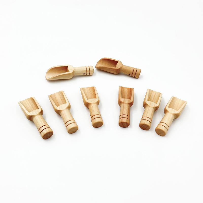 Wooden Mini Tea Coffee Scoops Seasoning Candy Spices Bath Salt Spoons Wooden Spoon