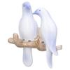 Birds Coat Hanger Waterproof Wall Mounted Resin Animal Style Decorative Birds On Branch Hanger Rack