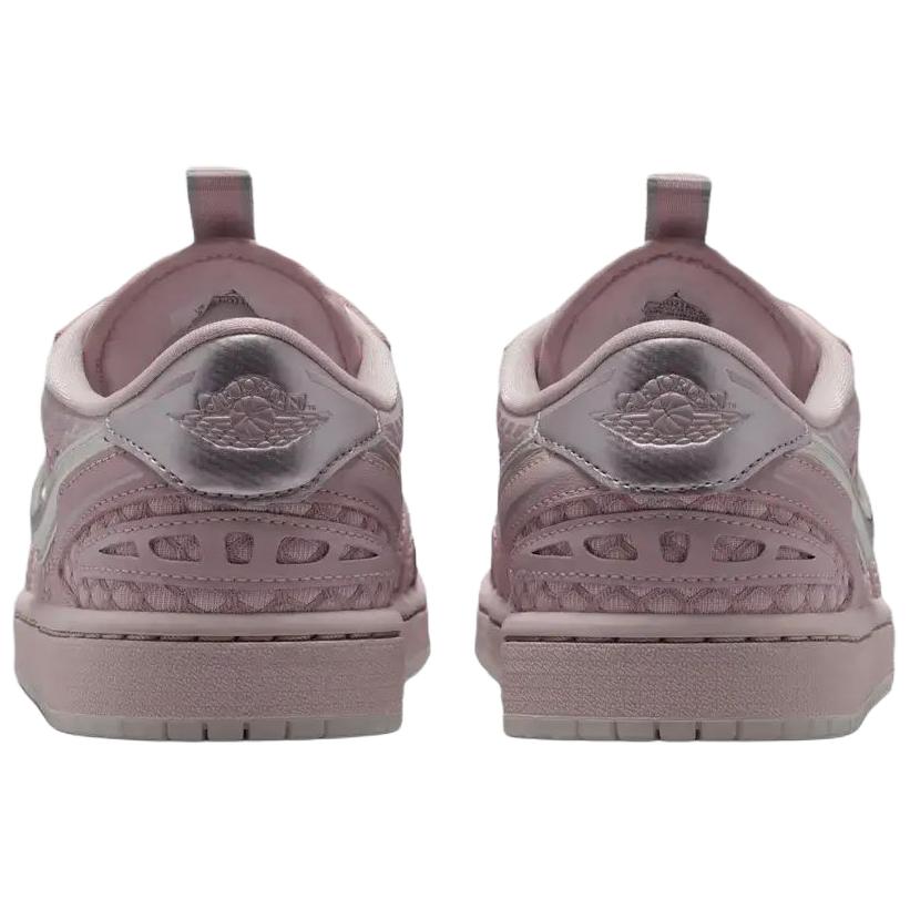 Jordan Air Jordan 1 Breathable Low top Vintage Basketball Shoes Women's Pink Silver HQ2186-601