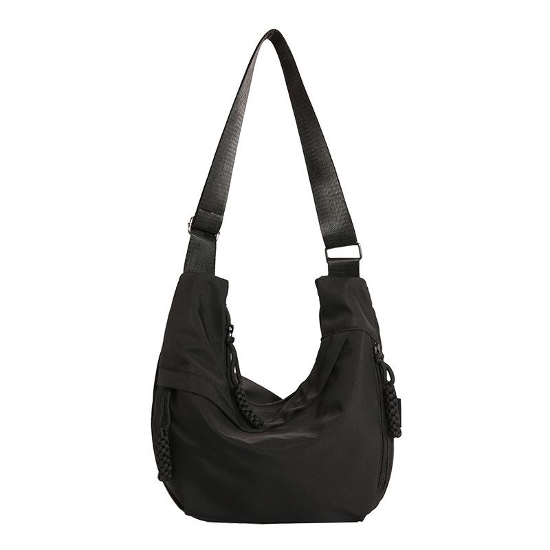 Oxford Cloth Bag Messenger Bag Women's 2025 New Fashion Shoulder Bag Large Capacity Messenger Class Commuter Dumpling Bag