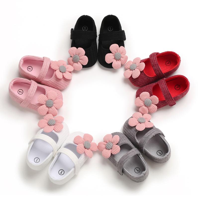 1 Pair Retro Spring Autumn Toddlers Prewalkers Cotton Shoes Infant Soft Bottom First Walkers 0-13 Months Baby Girls Cotton Shoes