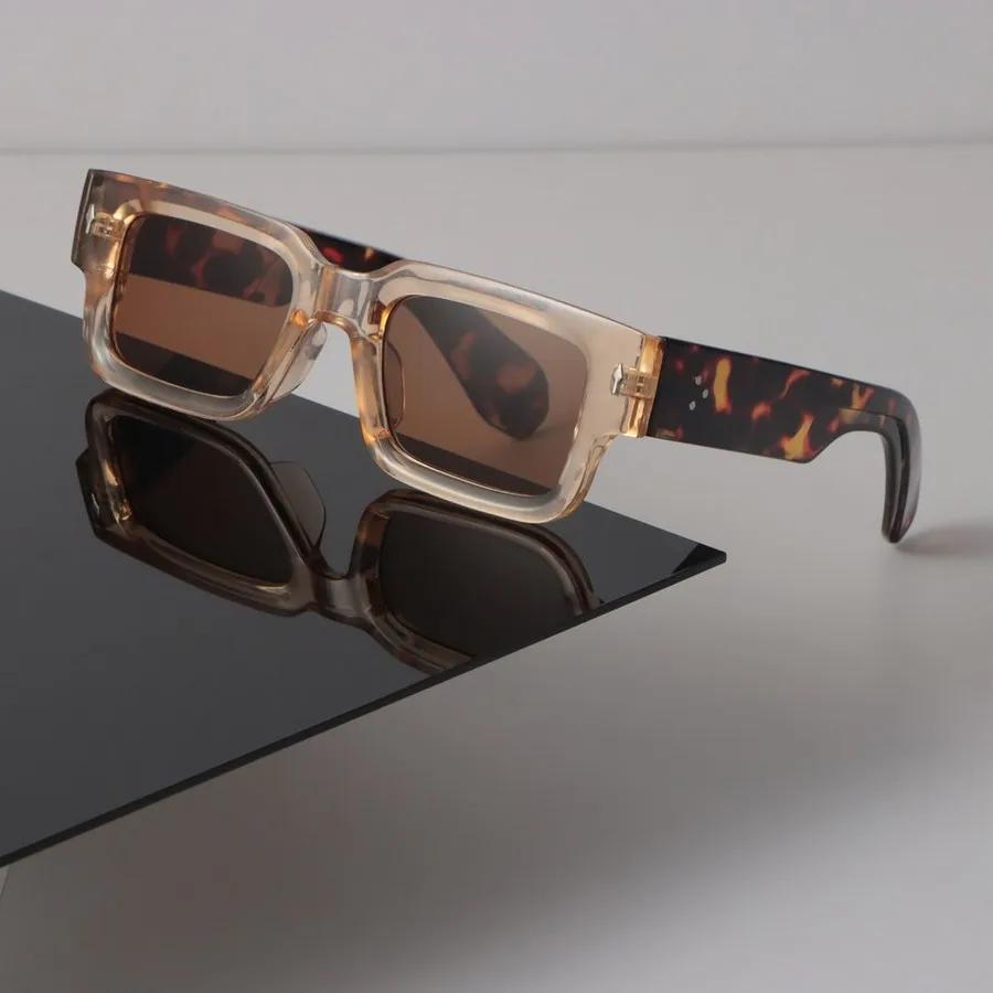 Designer Square Sunglasses Women Men Vintage Candy Color Sun Glasses Fashion Personality Eyewear Mirror Stylish Brand