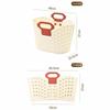 Plastic Dirty Clothes Basket Folding Wall-mounted Laundry Basket Hand-held Durable Portable Laundry Basket Bathroom Storage