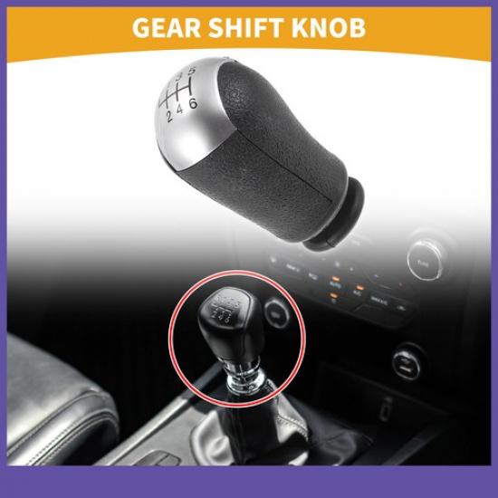 6 Speed Manual Gear Shifter Knob Single  For Ford Focus 2005-2012 Silver