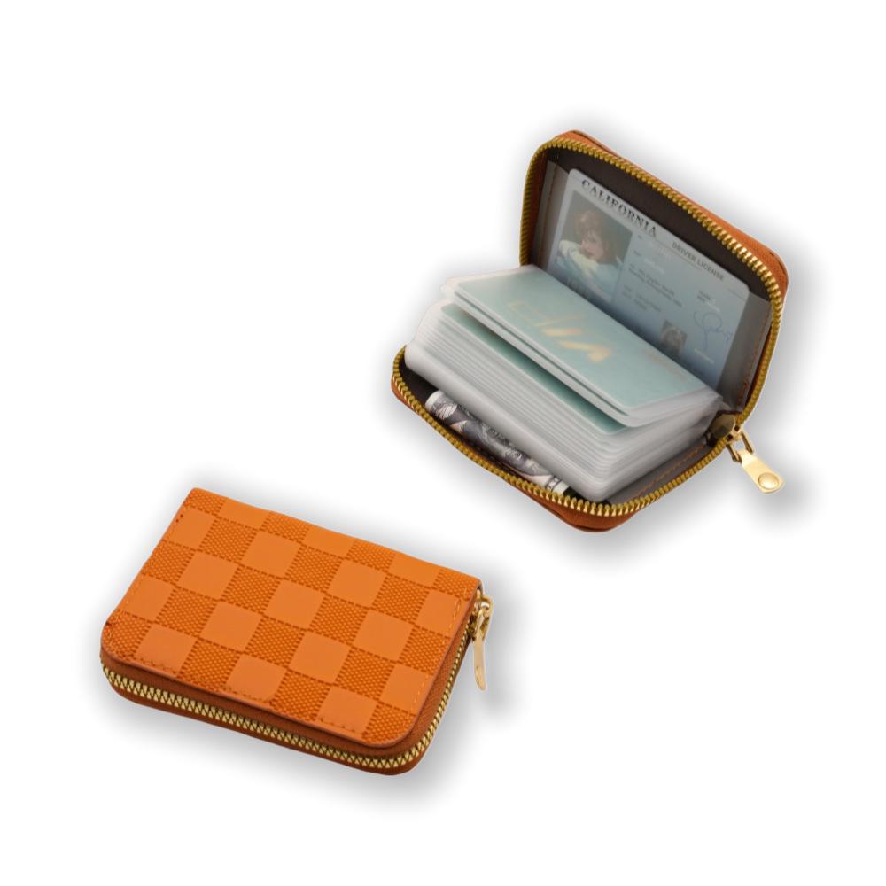 Retro Accordion Wallet: Large Capacity Unisex Card Holder & Business Organizer