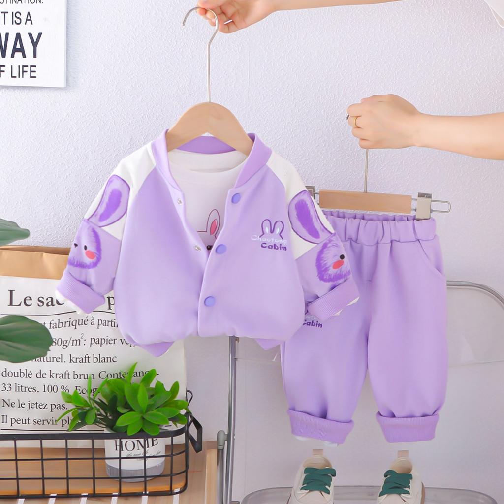 Kids Casual Long-Sleeve Set, Comfortable Daily Wear Outfits