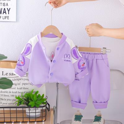 Kids Casual Long-Sleeve Set, Comfortable Daily Wear Outfits