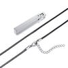 Rockyu Men's Simple Tungsten Rectangular Stick Pendant Bar Necklace, Y-Shaped, Hypoallergenic, Perfect for Anniversary and Christmas Gifts