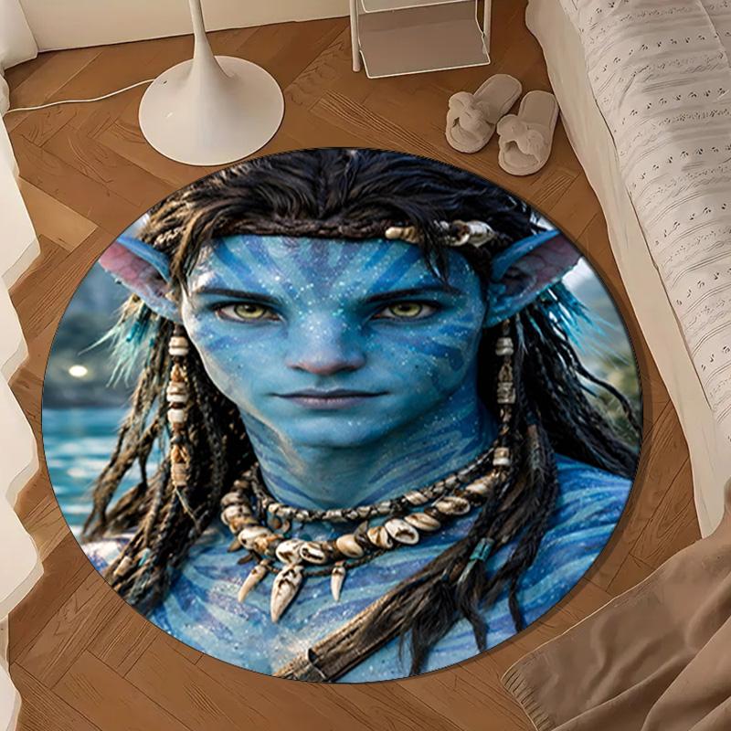 Ava-tar Adventure Round Rug for Livingroom,Bedroom, Palyroom, Chair Rug, Area rug, Circle Carpet, Large Size Decor Fan Christmas gift