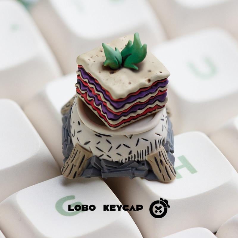 Game Don'T Starve Butterfly Cake And Monster Layer Cake Mechanical Keyboard Esc Keycaps Resin Material Customize Periphery Gifts