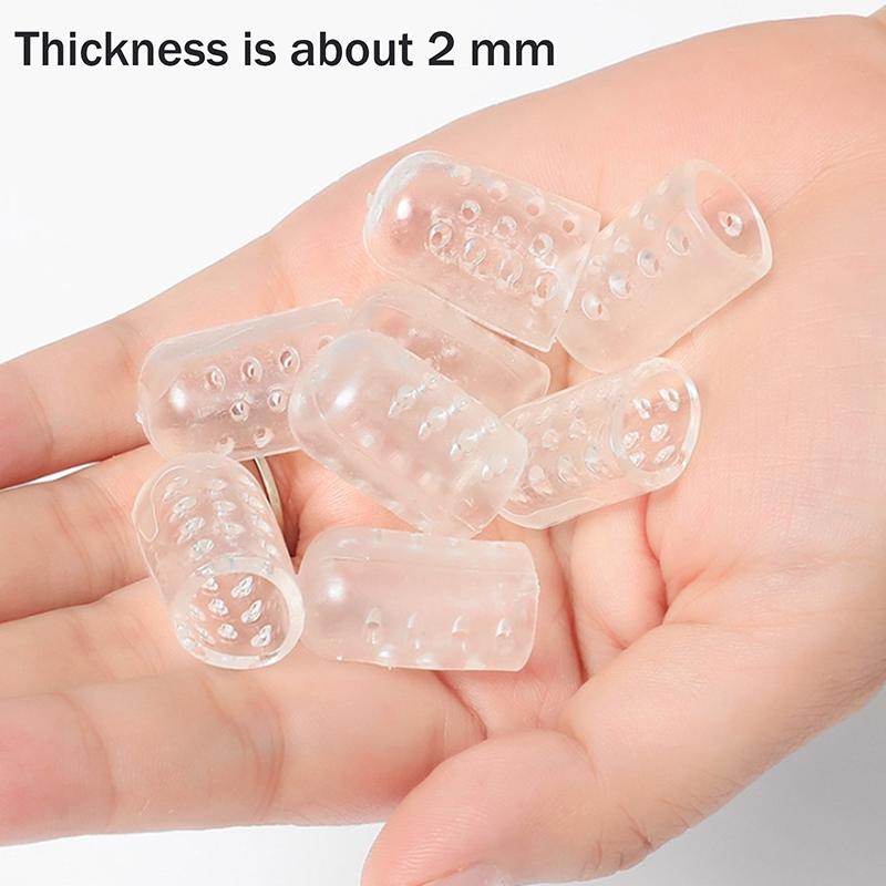 2-100Pcs Silicone Anti-Friction Toe Protector Gel Breathable Toe Caps Covers Foot Care Fingertip Elasticity Prevents Blisters