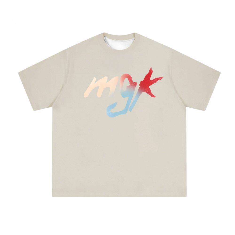 Mgk Xx Machion Gun Kelly Rapper's Same Style Sleeve Comfortable HipHop Tops Harajuku Summer Tee GANSTA GHETTO Swag T-shirt