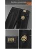 Men's Slim Straight Stretch Jeans with Gold Embroidery - Spring/Autumn Collection