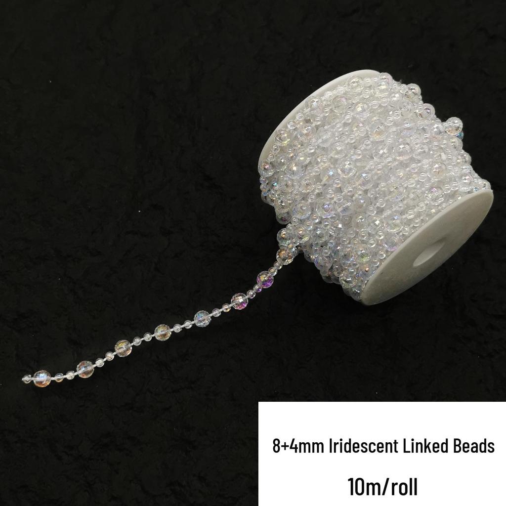 Double-Line Pearl Sunflower Snowflake Beads DIY Decoration