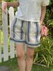 Bibihom (Uni) Navy Bold Stripe High-Density Pure Cotton Shorts
