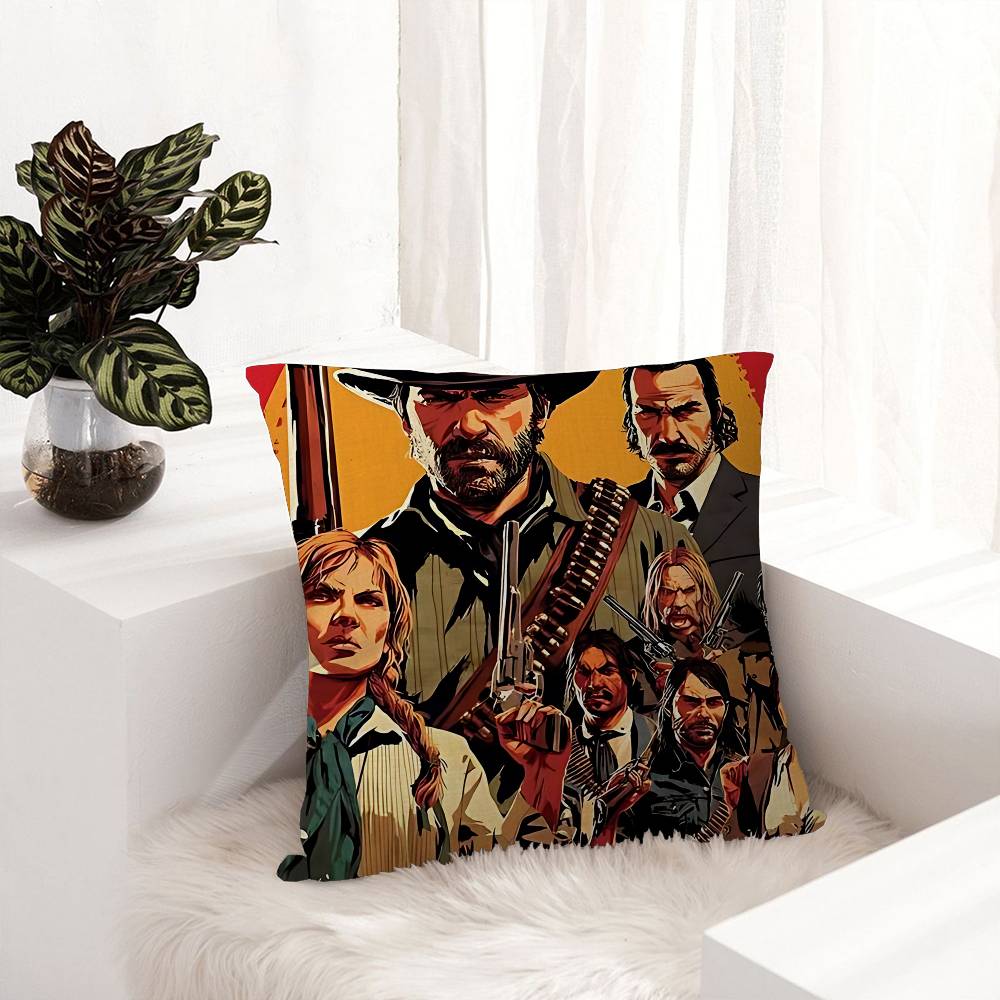 Game R-Red Dead-R-Redemptions 2 Pillow Anime Pillow Sofa Bed Head Pillow Cover Cushion Cover 45x45 cm Fashion