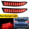2PCS LED Warning Rear Bumper Brake Light For BMW F25 X3 Series 2014-2017 X3 xDrive28i, xDrive35i Red Parking Stop Lamps Fog Lamp
