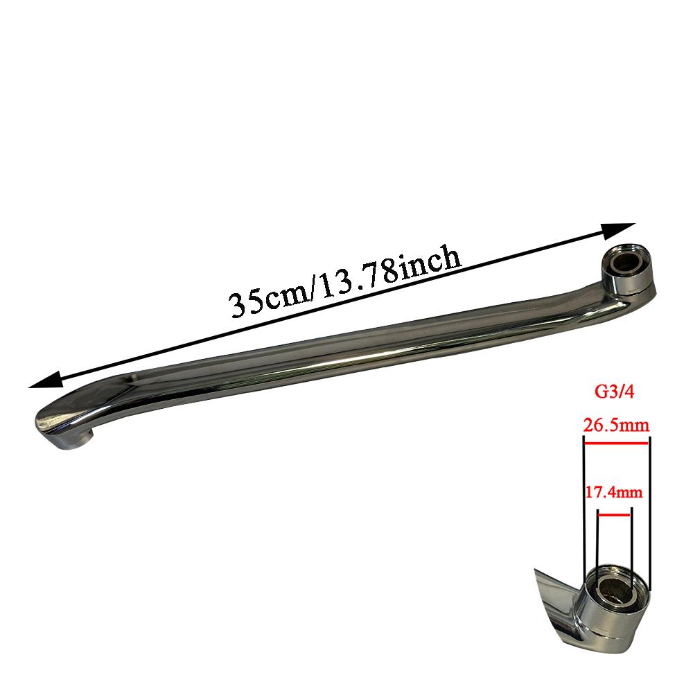 Herramienta de Reparación de Fugas para Grifo de Baño Bourdillat Codo de Salida de Agua Tubo de Extensión en S