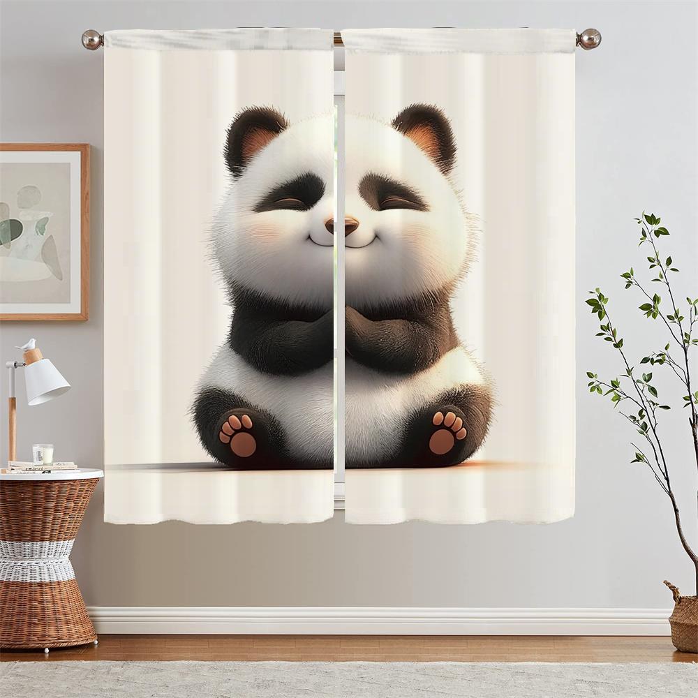 Prayer Cat Curtains Ready Curtains Cheap Things With Free Shipping for Home Curtain Living Room Decoration Curls Blackout Blind