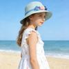Kids Straw Hat Spring And Summer Foldable Sunshade Caps Beach Cap Sweet Fisherman
