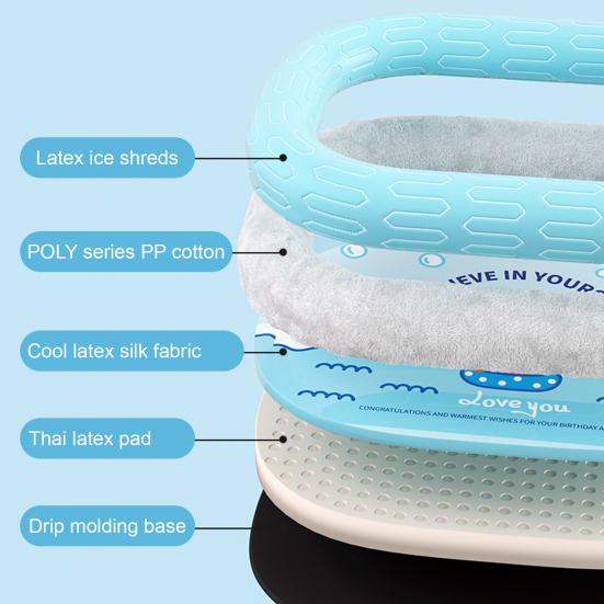 Cooling Mat for Dogs Cats Summer Reusable Ice Silk Cooling Pad Heat Dissipation Pet Sleeping Pad for Crate Room Sofa Balcony