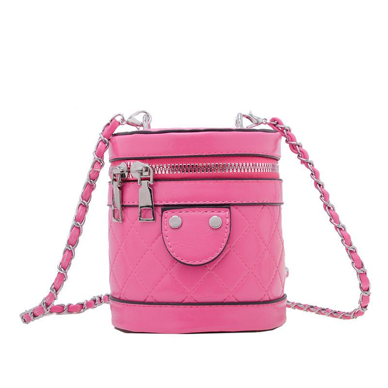 Fashionable Mini Pu Children's Crossbody Bag With Cute Diamond Quilted Design For Kids