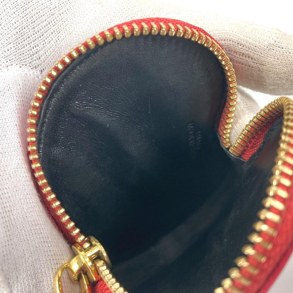 LOEWE Anagram logo heart Wallet Coin Compartment coin purse Leather Red