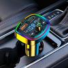 FM Transmitter LED Display Receiver 2-Port Fast Charging Wireless Radio Receiver For Auto Music Phone PC Road Trip Hands-Free