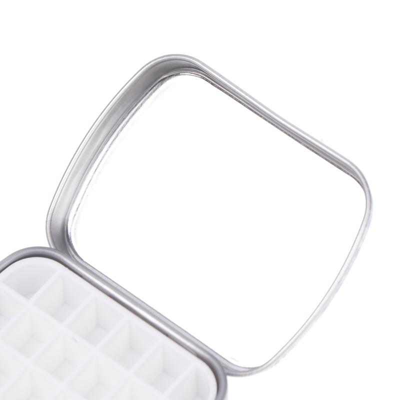 Przenośna puszka na akwarele, 24 kratki, miniaturowa paleta na farby akwarelowe, podróżna tacka na farby, artykuły artystyczne