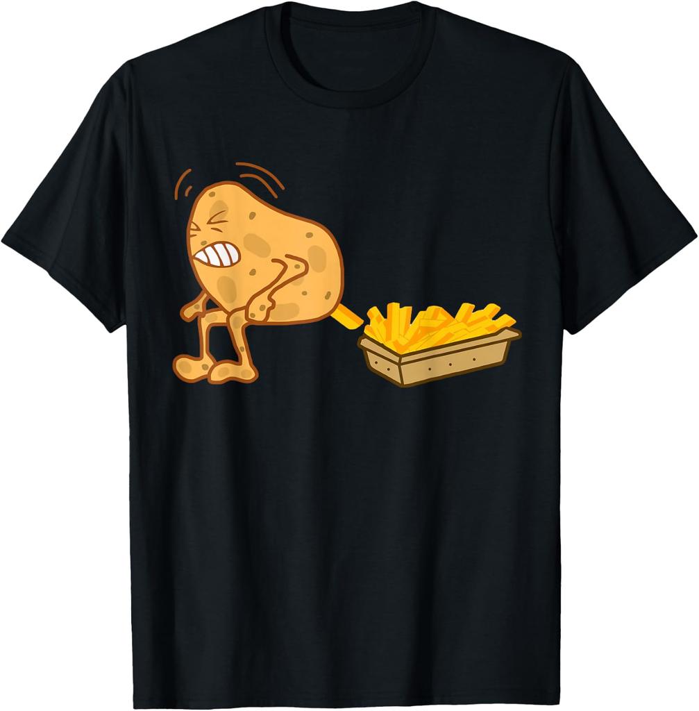 French Fries Potato Pooping Fries T-Shirt