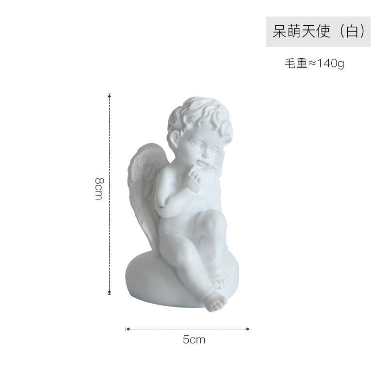 8–30cm Continental-Inspired Resin Praying Angel Figurine | Distinct Contemporary Style Workmanship Bedroom & Shelf Adornment