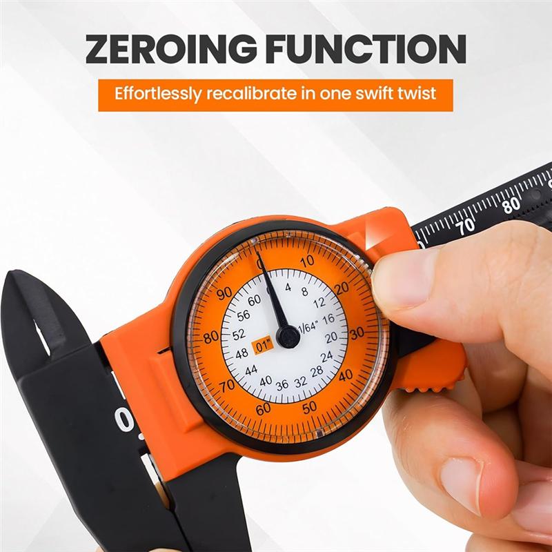 A25F-Dial Caliper Dual Reading-Precision Caliper High-Precision Dial Indicator 0-150MM