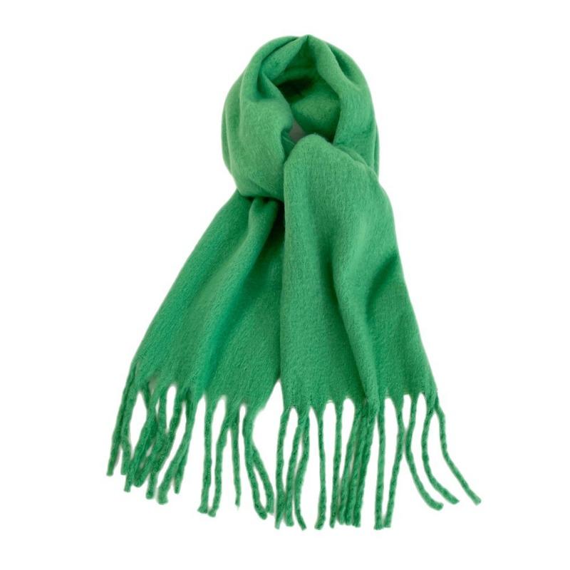 New mohair scarf vacuum packaging women's solid color scarf warm shawl