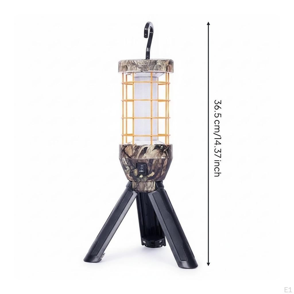 Folding Camping Lantern Shielded Grid Cage Tripod Pattern