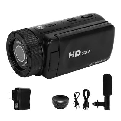 1080P Video Kamera 16MP 2.4in Flip Ekranlı Vlog Kamera 16X Zoom HD Seyahat İçin Dijital Kamera