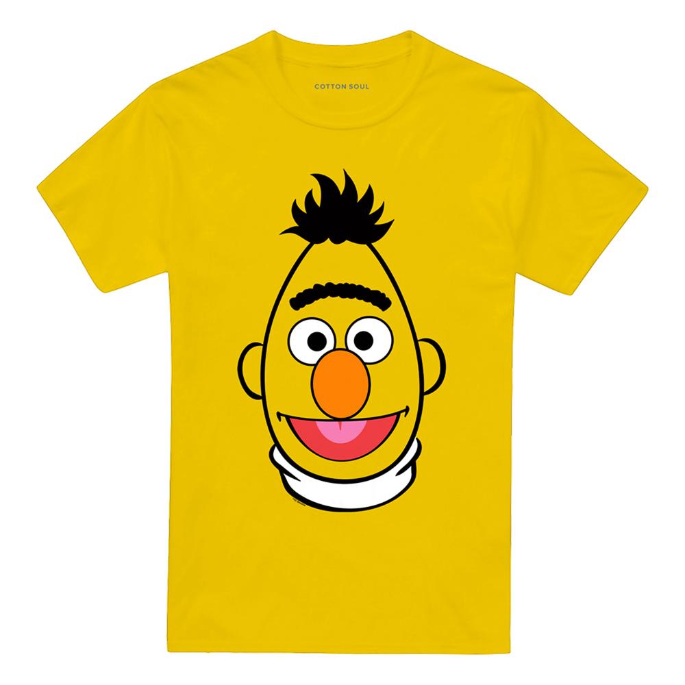 Sesame Street Unisex Adult Bert Full Face T-Shirt