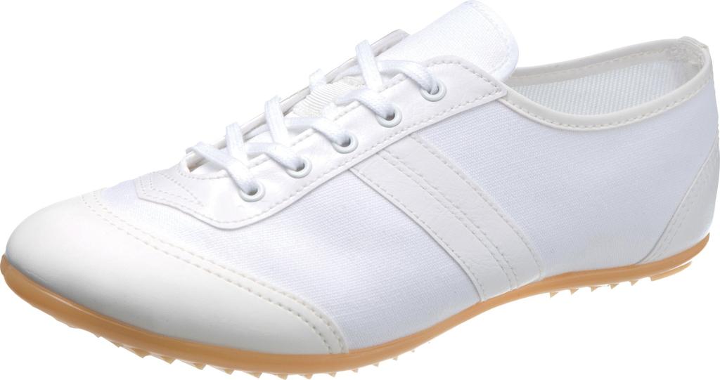 Asahi 504 Men's Thin-Sole Sneakers, White, Size 18.0 Cm, Made In Japan