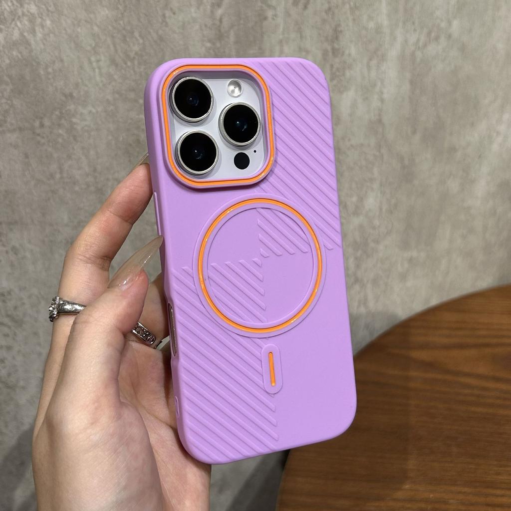 Thin Ring Magnetic Attachment is suitable for iPhone 16 Pro Max case Hidden Shield Magnetic Protective Case iPhone 15 Non-Slip Protective Case 16