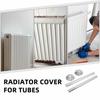 1 Set Plastic Radiator Pipe Covers Sturdy Abs Sleeve Central Heating Clip-On Decorative Cover For Home Improvement - Radiator