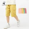 Kids Korean Style Striped T-Shirt - Cotton, Short-Sleeved, Trendy Summer Top for Boys
