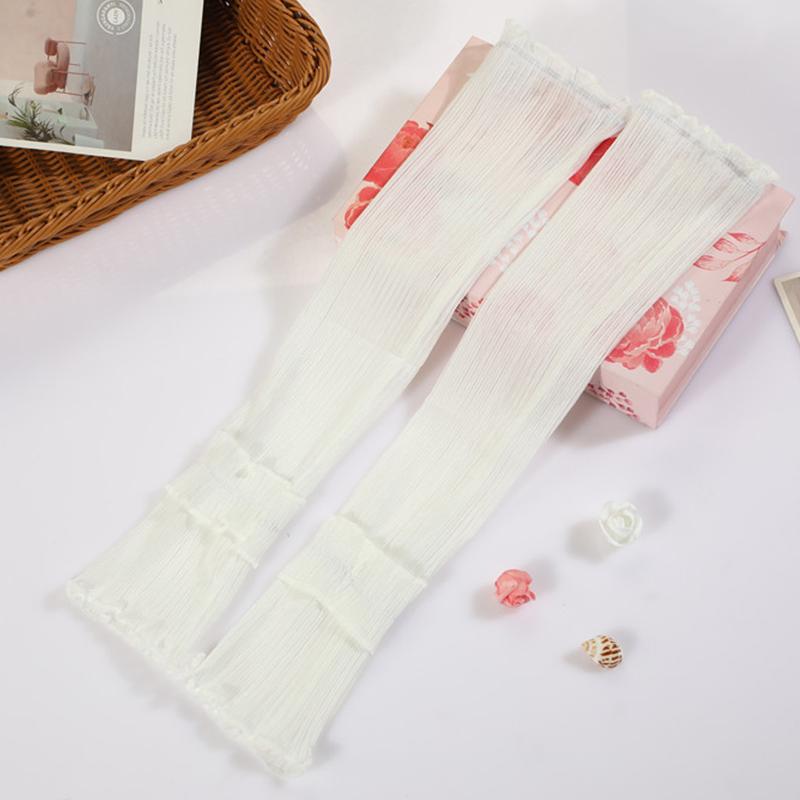 

Фотографія Атмосфера Сітка Пряжа Квітка Бічне Мереживо Крижані Рукави Денний Одяг Декор Нарукавник Жіночий Захист від Сонця УФ Рукавичка білий