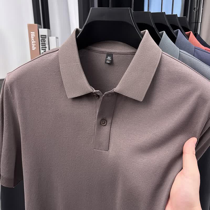 E-Litem Men's Business Casual Polo Shirt YTMTST7107