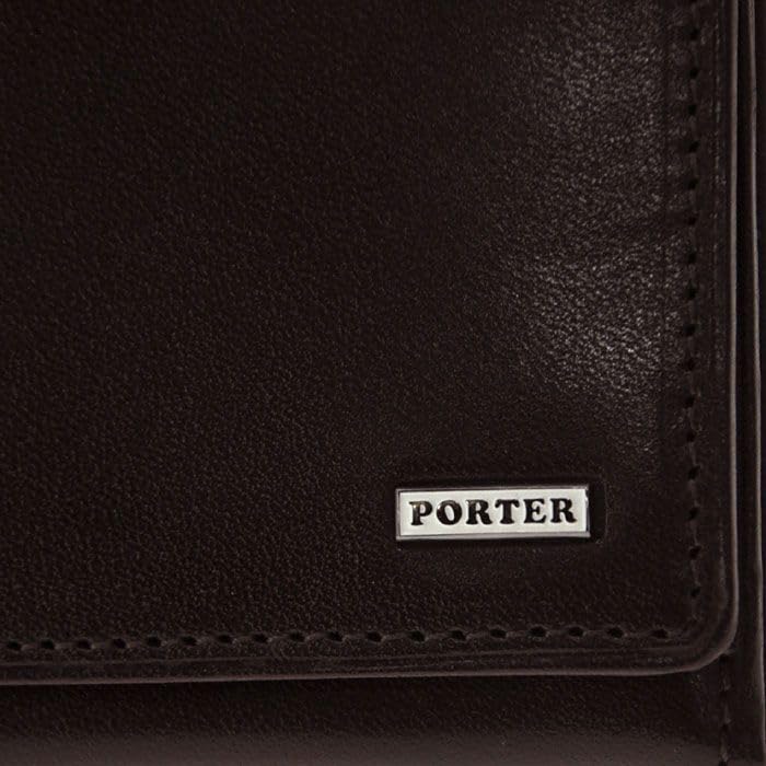 Porter Sheen Bifold Schwarze Geldbörse,