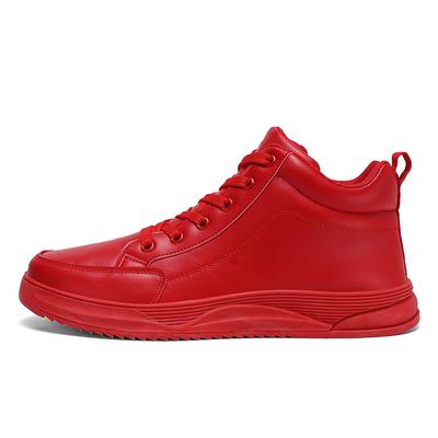 Fashion New Large Size Men's Casual Sneakers Breathable Comfortable Thick Sole Fashion Solid Color Increase Men's Sneakers