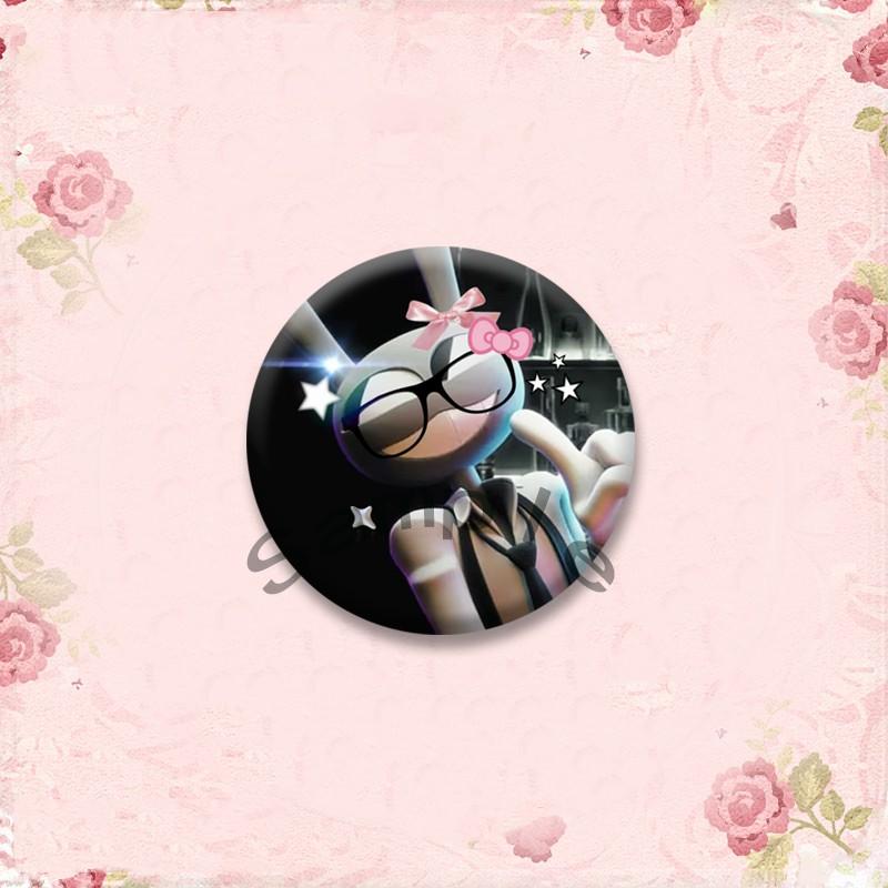 Anime Role Jax Gangle Ragatha Round Brooch Cartoon Figure Lapel Badges Custom Soft Button Pin Bag Jewelry Accessories XMAS Gifts