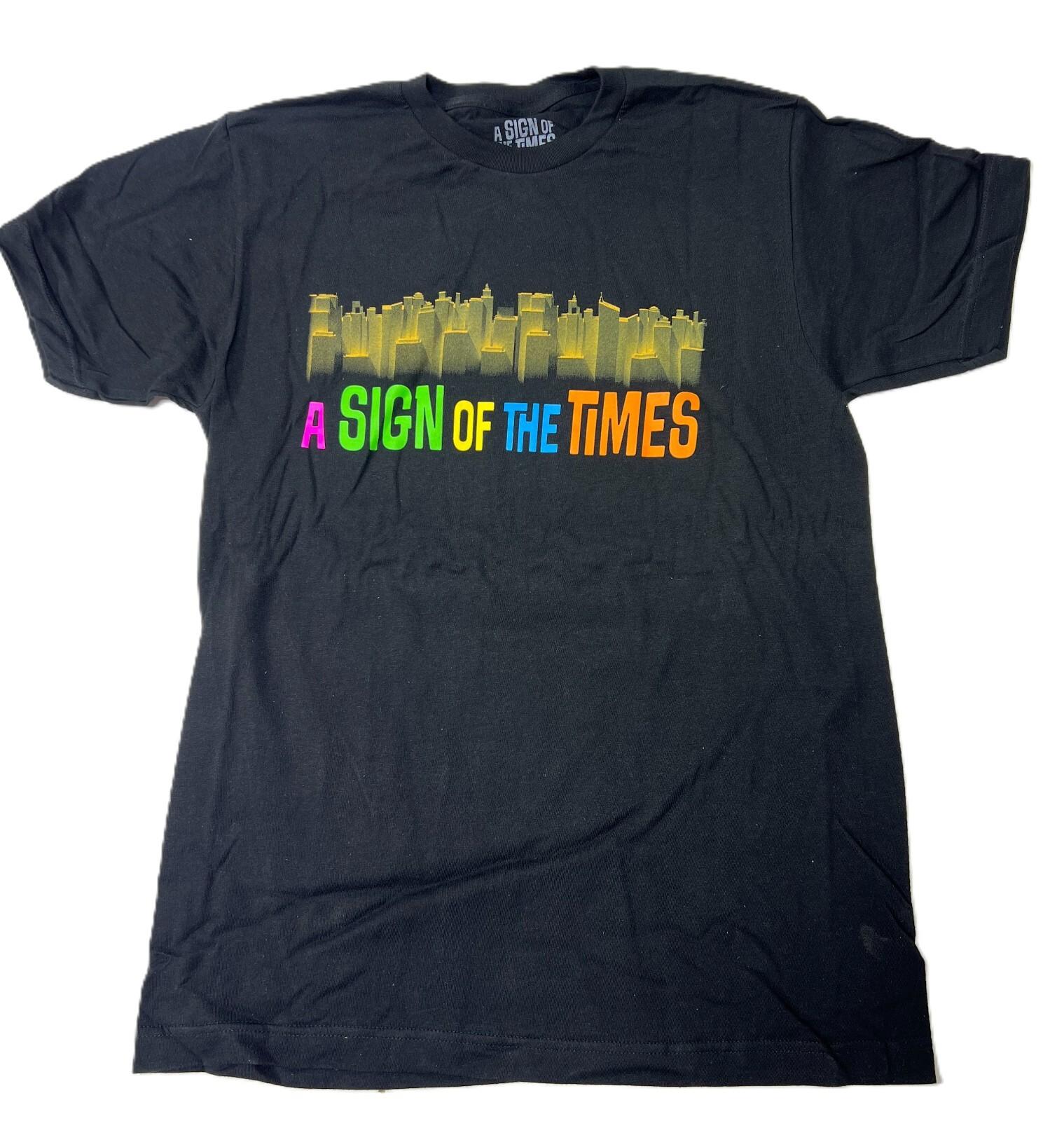 A SIGN OF THE TIMES The Musical BROADWAY Unisex Logo Tee T-Shirt S