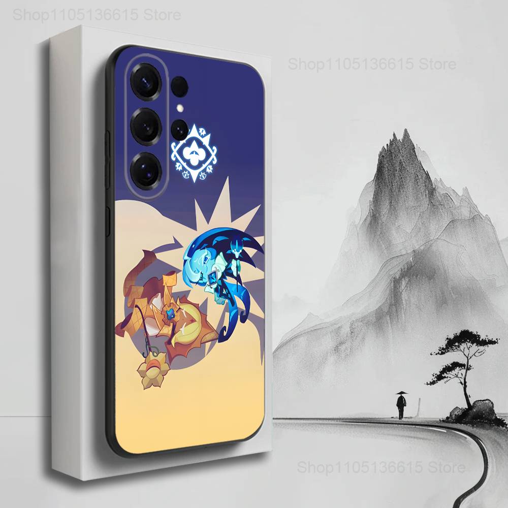 C-Cookie R-Run K-Kingdom Phone Case For Samsung S22,S21,S20,S10,S9,S25,S24,S23,Ultra,FE,Plus,Lite,Soft Silicone Black