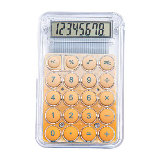 Mini Calculator 8 Digit Display Pocket Size Basic Calculator Battery Powered Electronic Calculator for School Office Home Supplies