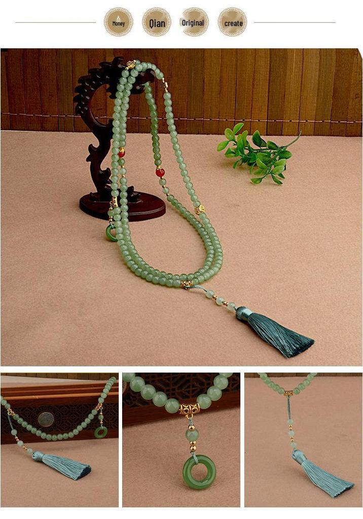 New Chinese Ethnic Multi-Layered Tassel Necklace